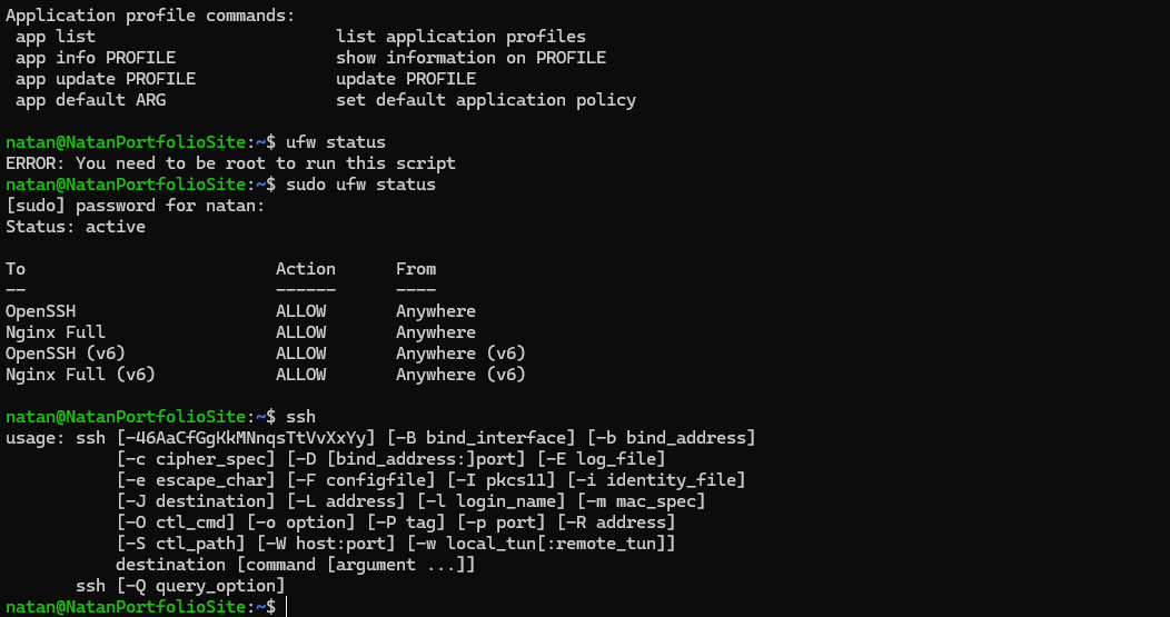 Portfolio Website & VPS Configuration